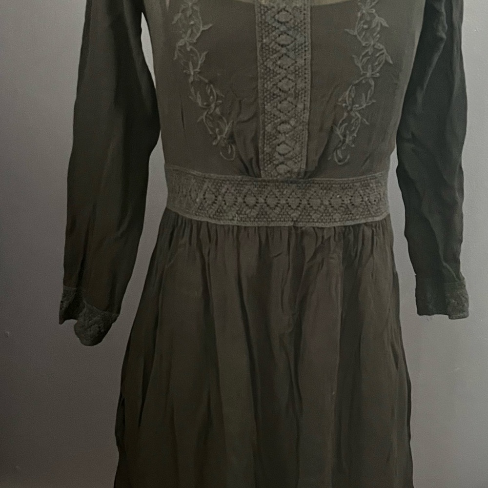 Black Embroidered Dress